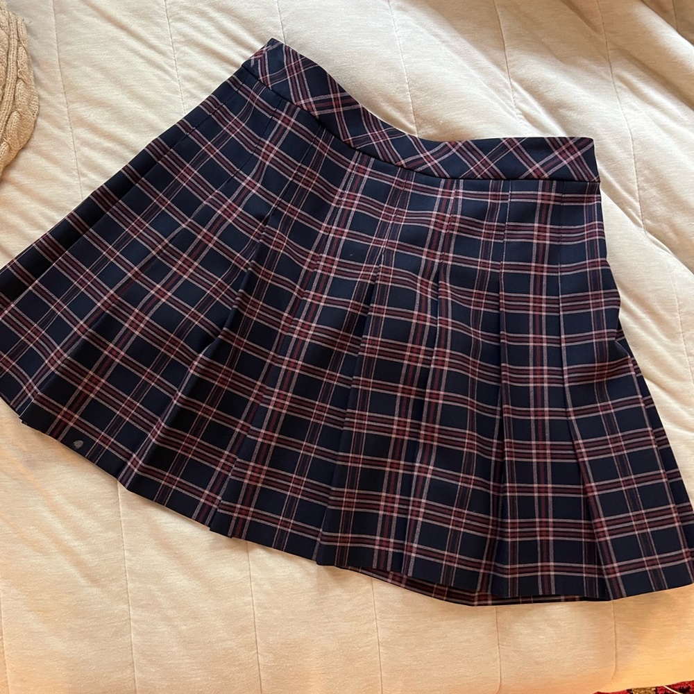Sunday Best purple plaid skirt